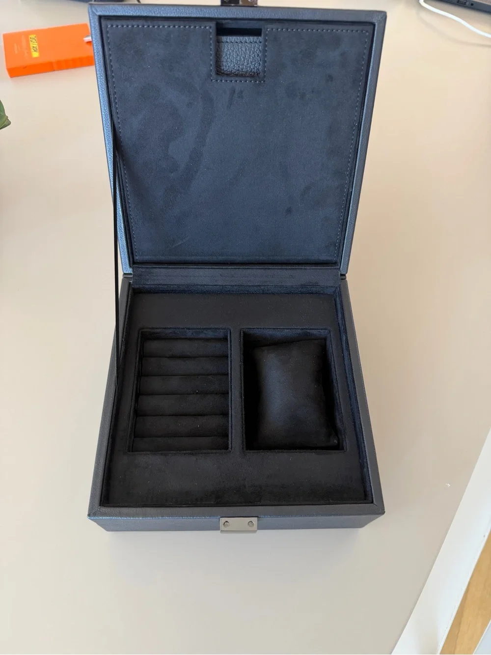 Tom Ford Black Leather Jewelry Box